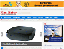 Tablet Screenshot of maxihaber.net